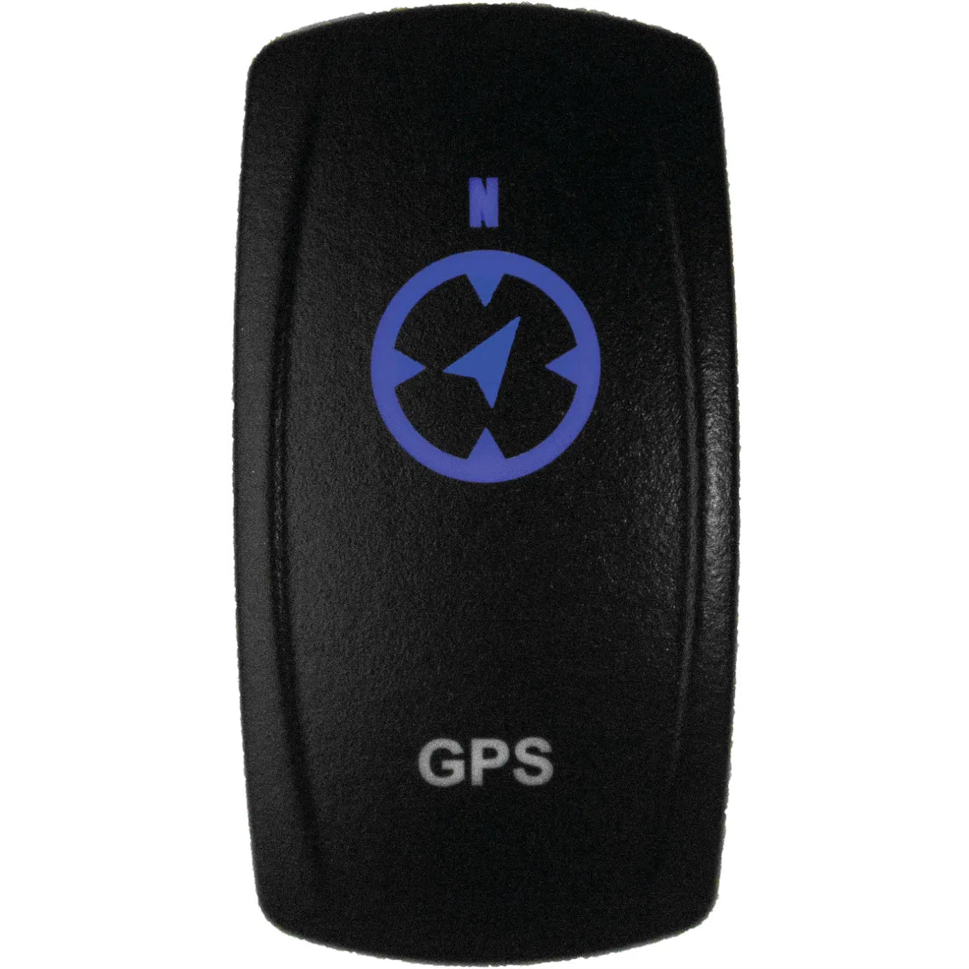 DragonFire Racing Laser-Etched Dual LED Switch - GPS On/Off - Blue - 04-0124