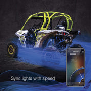 XK Glow App-Controlled 8 Piece Rock Pod Lights Rock Lights Black - XK-ROCK-ADV