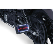 Kuryakyn Nova Curved Side Mount License Plate Frames Horizon Black