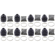 Complete Front & Rear Inner & Outer CV Boot Repair Kit YFM450 Grizzly EPS 11-14