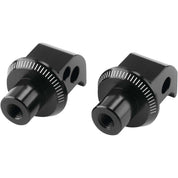 Puig Adventure Footpeg Adaptors Black Rear - 6357N