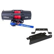 Viper V2 ATV Winch Kit 3500 lb Standard Spool With 40 Feet Blue Synthetic Rope With Mount For Can-Am Outlander Models 2002-2012