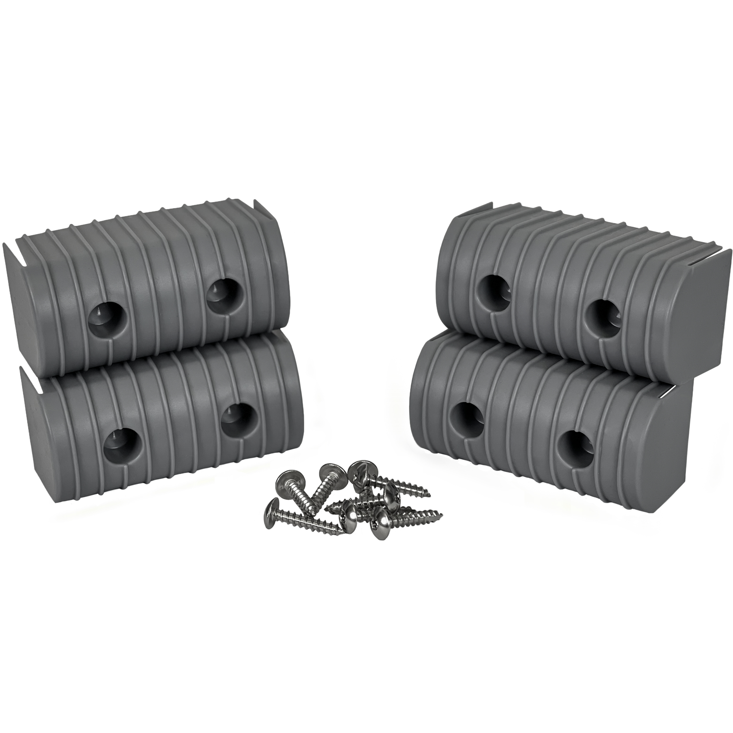 Caliber Bunkwrap End Cap Acc. 2X4 Grey 4 Pk. W/ Hardware Kit 23051
