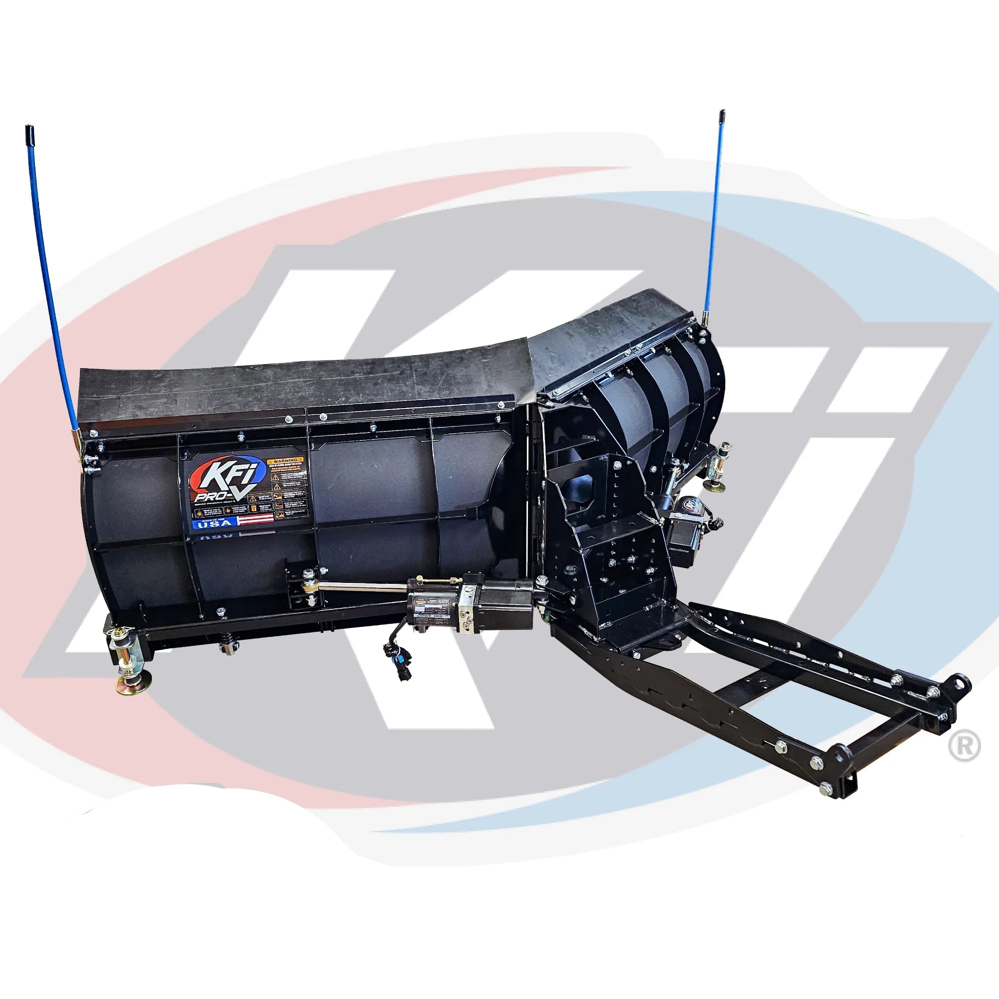 KFI Pro-V 80" UTV Plow System w/ Hydraulic Actuators