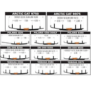Set of 2 Woodys Dooly Runner Arctic Cat Bearcat 2006 6" Carbide