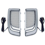 Kuryakyn Tracer LED Fairing Lower Grills Chrome
