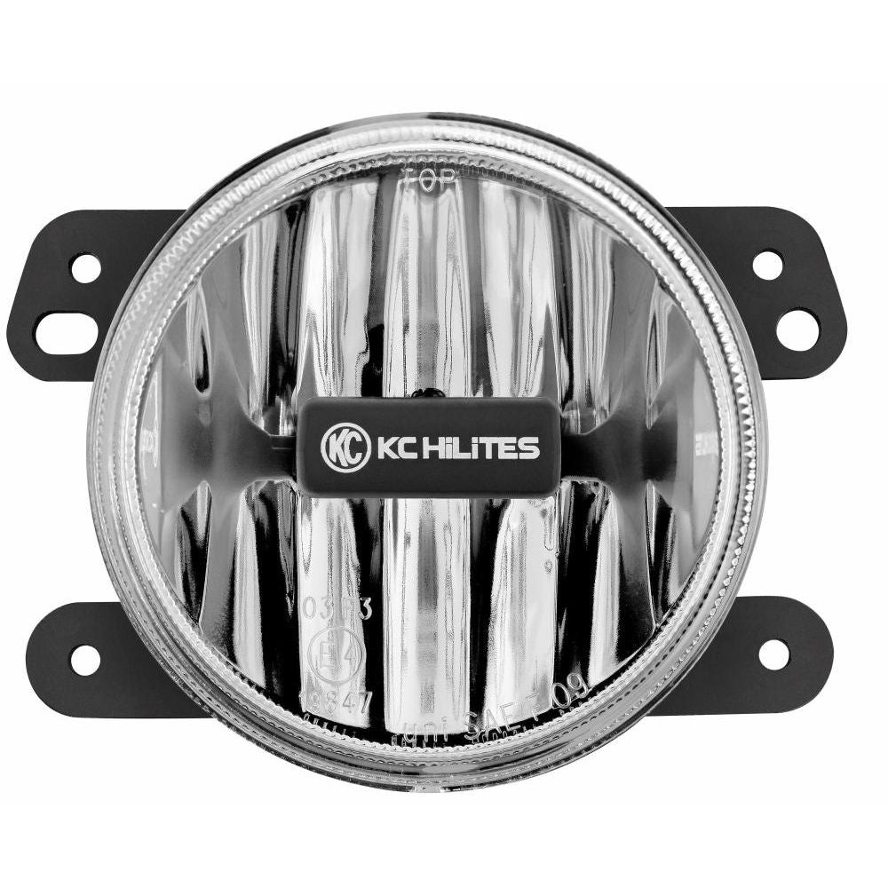 KC HiLiTES 4" Gravity LED G4 SAE Fog Light - Fog Beam - Single - 07-09 Jeep JK