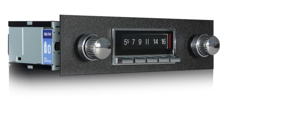 1964 - 1966 Mustang Radio USA-740 300 Watt with Bluetooth - Custom Autosound