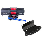 Viper V2 ATV Winch Kit 4500 lb Standard Spool With 40 Feet Black Synthetic Rope With Mount For Yamaha Grizzly 550/700 2009-2014