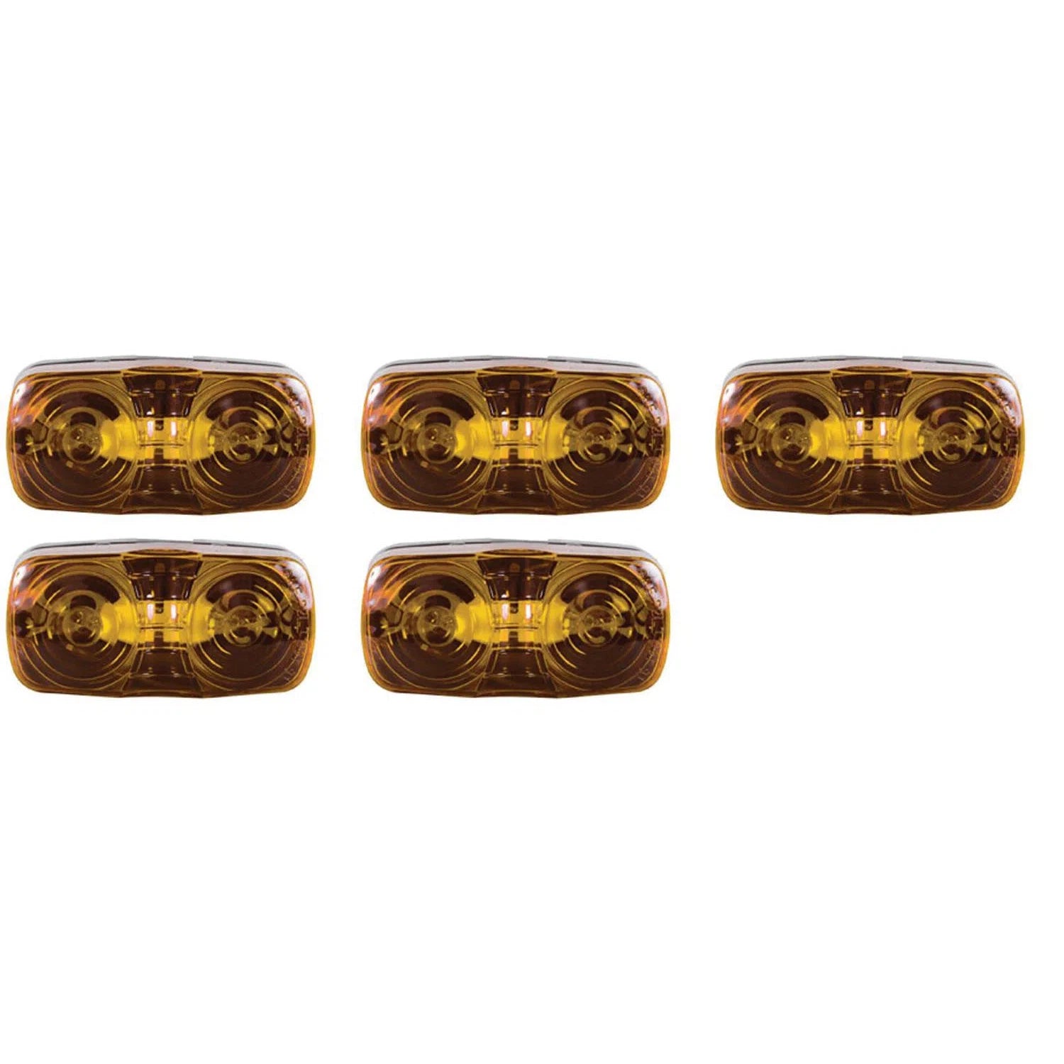 Set of 5 Bulleye Clearance Light Amber