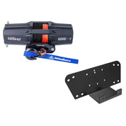 Viper V2 UTV Winch Kit 4500 lb Standard Spool With 40 Feet Black Synthetic Rope With Mount For Kawasaki Mule 600 610 2005-2016