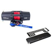 Viper V2 UTV Winch Kit 6000 lb Standard Spool With 40 Feet Black Synthetic Rope With Mount For Polaris Ranger Models 2002-2008