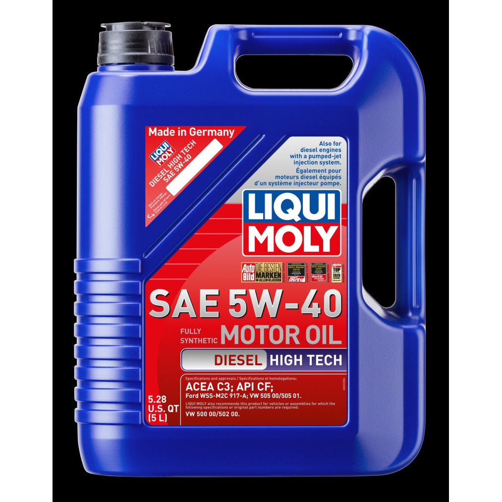 Liqui Moly 5L High Tech 5W40 Diesel Motor Oil 2022