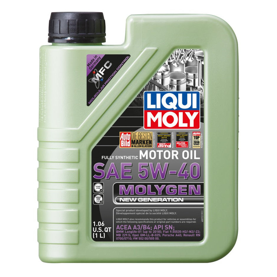 Liqui Moly 1L Molygen New Generation SAE 5W40 Motor Oil 20230