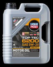 Liqui Moly 5L Top Tec 6200 SAE 0W20 Motor Oil 20238