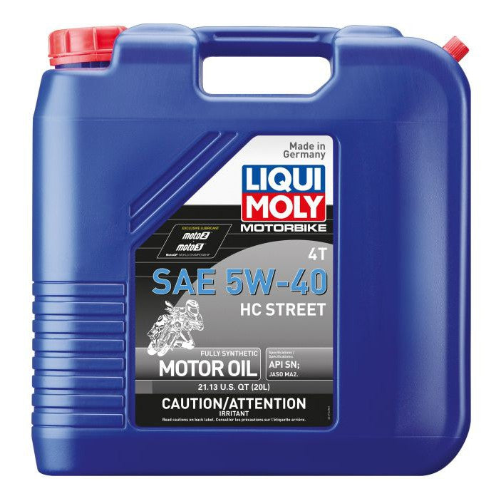 Liqui Moly 20L SAE 5W40 4T HC Motorbike Street Motor Oil 20416