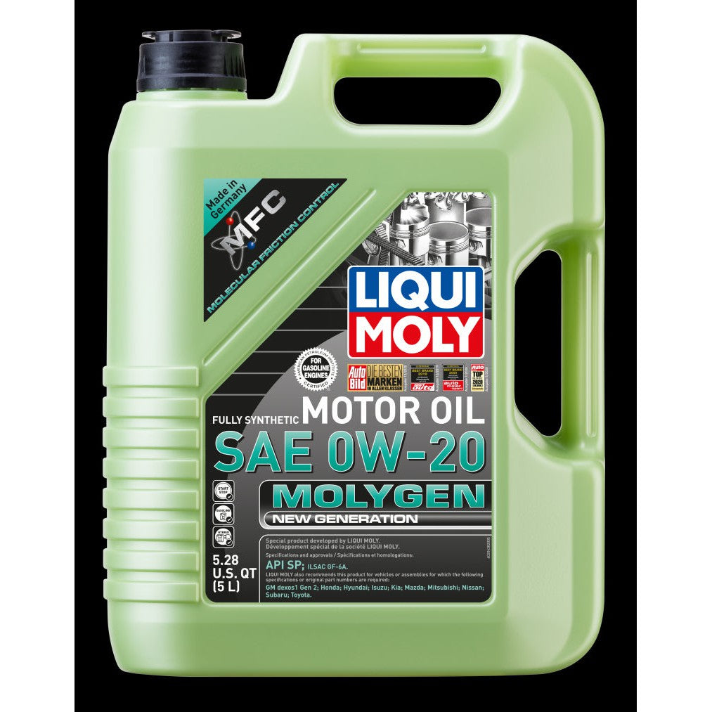 Liqui Moly 5L Molygen New Generation SAE 0W20 Motor Oil 20438
