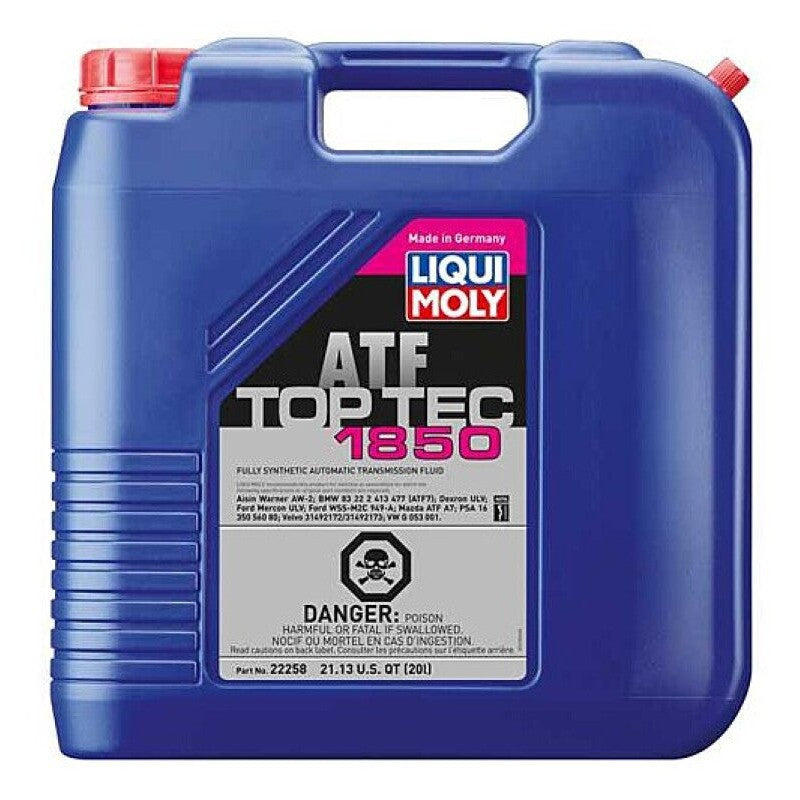 Liqui Moly 20L Top Tec 1850 ATF Automatic Transmission Fluid 22258