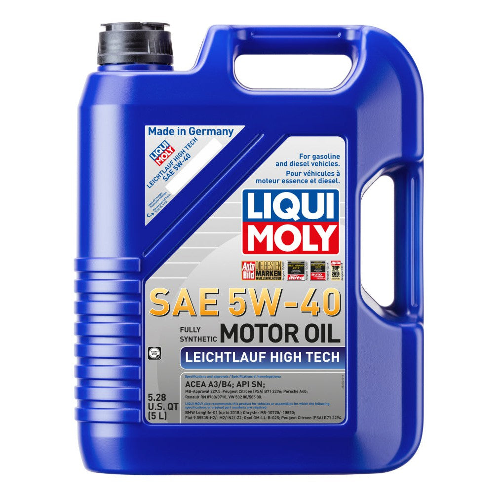 Liqui Moly 5L Leichtlauf (Low Friction) High Tech SAE 5W40 Motor Oil 2332