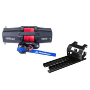 Viper V2 ATV Winch Kit 3500 lb Standard Spool With 40 Feet Black Synthetic Rope With Mount For Polaris Sportsman Models 2005