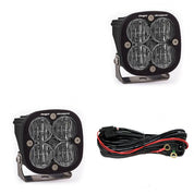 Baja Designs Auxiliary LED Light Pod Pair Squadron Series Wide Cornering Pattern Clear Lens Universal 257805