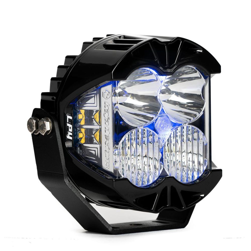 Baja Designs Auxiliary LED Light Pod Each Blue Backlight LP4 Pro Series Driving/Combo Pattern Clear Lens Universal 290015