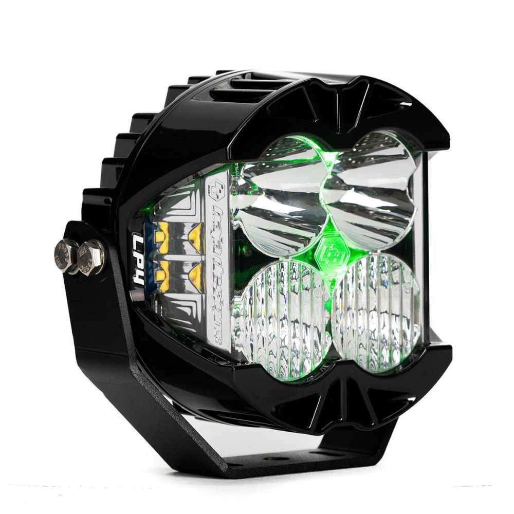 Baja Designs Auxiliary LED Light Pod Each Green Backlight LP4 Pro Series Driving/Combo Pattern Clear Lens Universal 290016
