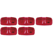Set of 5 Clearance Light Two Bulb Red