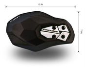 PowerMadd Fuzion Handguards Black/White with Hayes Brake Mount Kit