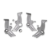 Harley FLSTN Softail Deluxe 2008-2013Boomerang Frame Covers Chrome by Kuryakyn