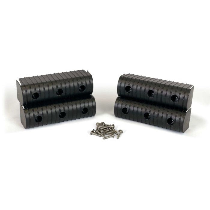 Caliber Bunkwrap End Cap Acc. Kit - 2X6 - Black - 4 Pk. W/ Hardware 23053-BK