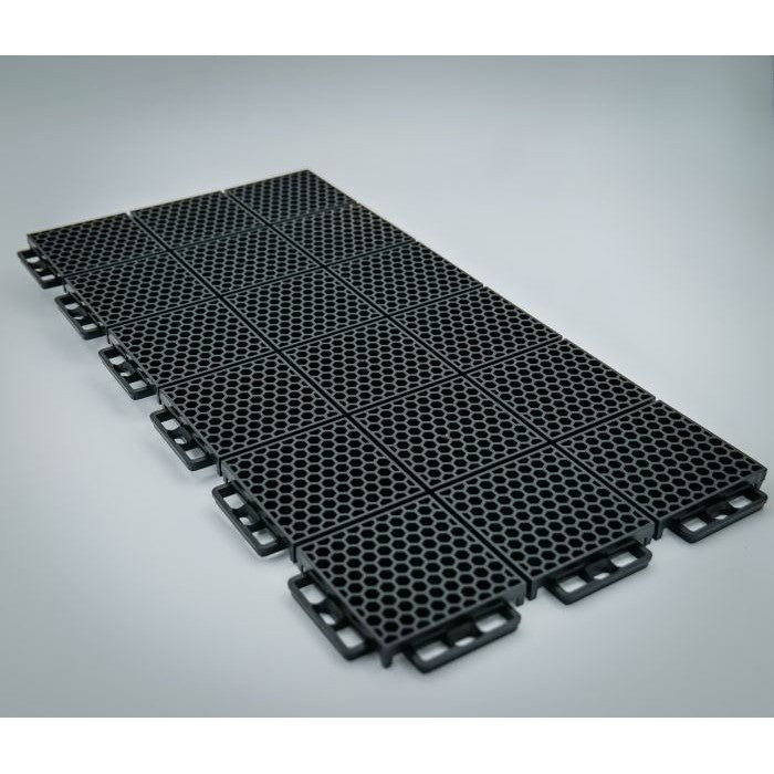 Caliber Protech Smooth Black Flooring 8 Pieces 13610-1