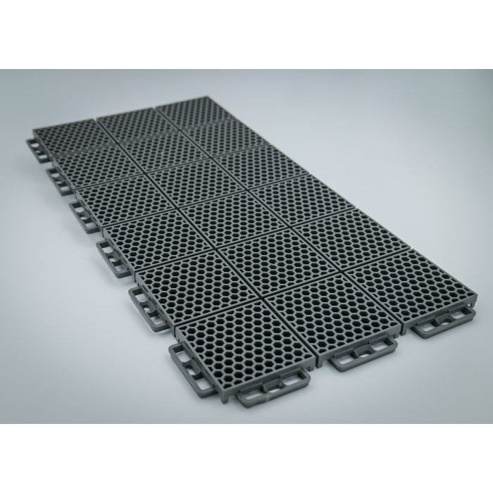 Caliber Protech Smooth Grey Flooring 24 Pieces 13612-3