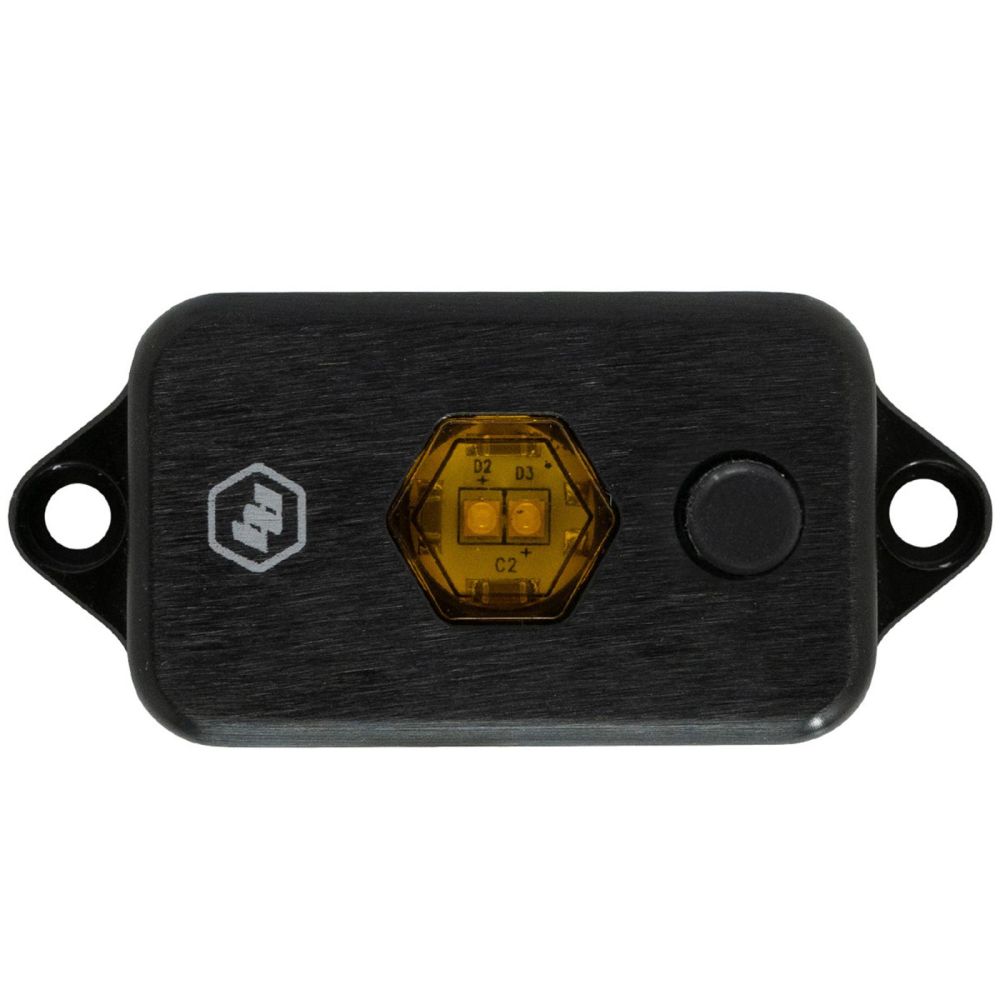 Baja Designs LED Dome Light Each With Switch Baja Amber Lens Universal 398057