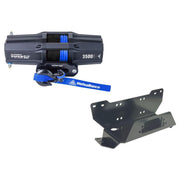 Viper V2 UTV Winch Kit 4500 lb Standard Spool With 40 Feet Black Synthetic Rope With Mount For Honda Pioneer 700/4 2014-2021