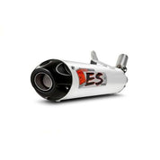 Big Gun ECO Brushed Aluminum Slip-On Exhaust With Black End Tip For Arctic Cat/Textron Models