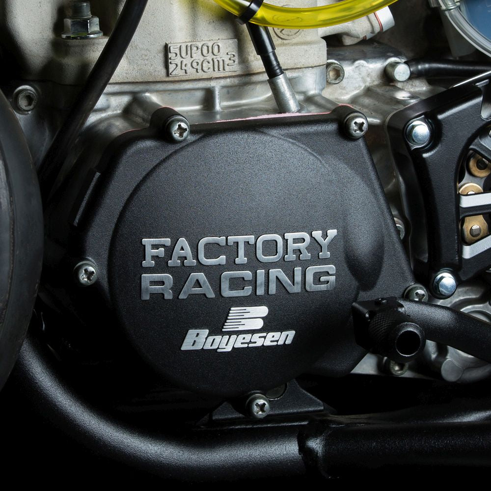 Boyesen Clutch & Ignition Cover Black Yamaha YZ250 YZ 250 99-24 CC-32AB SC-32AB