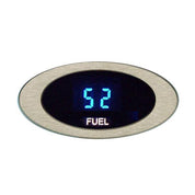 Dakota Digital ION Series Oval Fuel Level Gauge Satin or Chrome Bezel ION-06-1