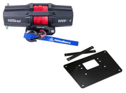 Viper V2 ATV Winch Kit 6000 lb Standard Spool With 40 Feet Red Synthetic Rope With Mount