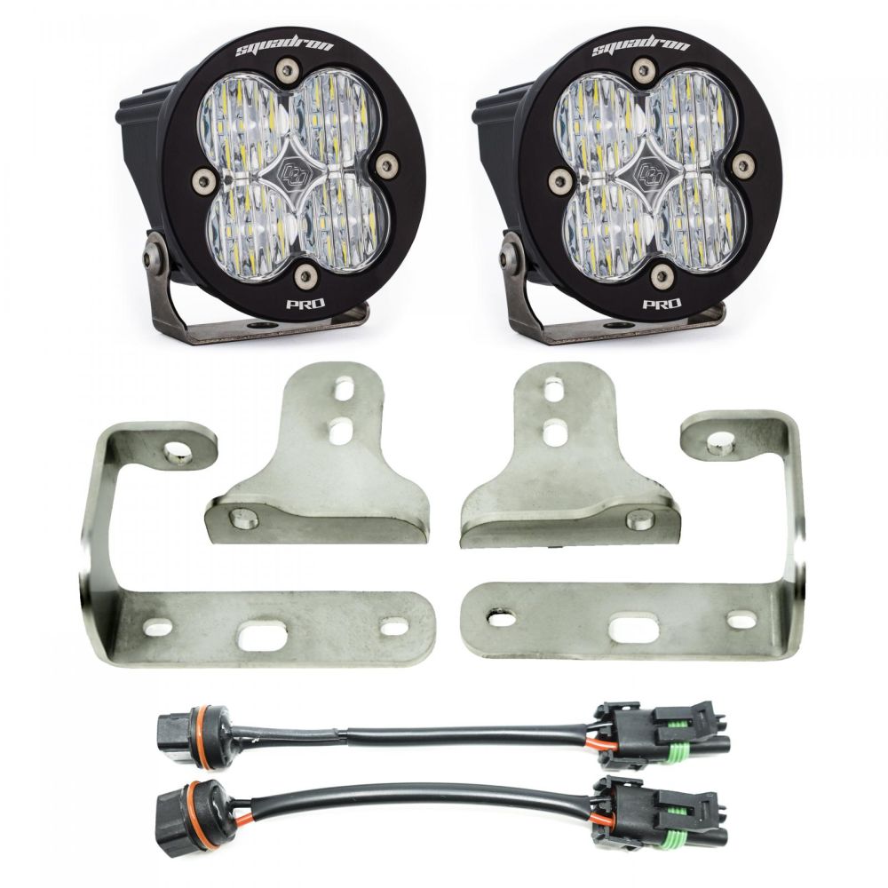 Baja Designs Fog Pocket Light Kit Squadron Pro Series Wide Cornering Pattern Clear Lens 447067