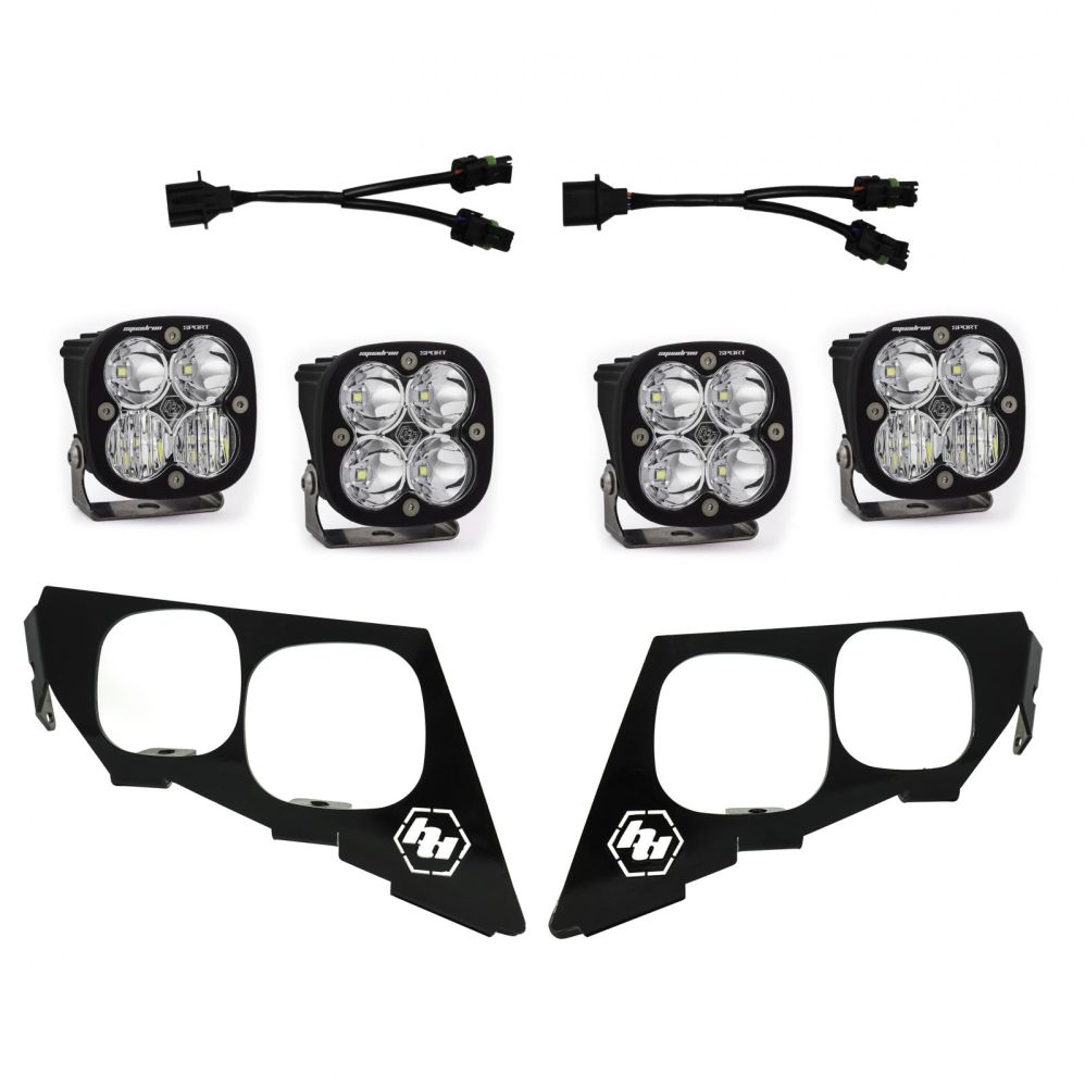 Baja Designs Headlight Kit Squadron Sport Series Multi Pattern Clear Lens 447094