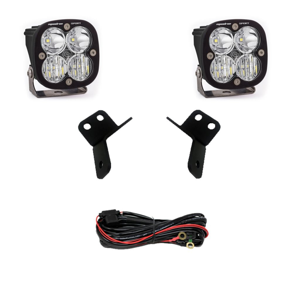 Baja Designs A-Pillar Light Kit Pair Squadron Sport Series Driving/Combo Pattern Clear Lens 447151