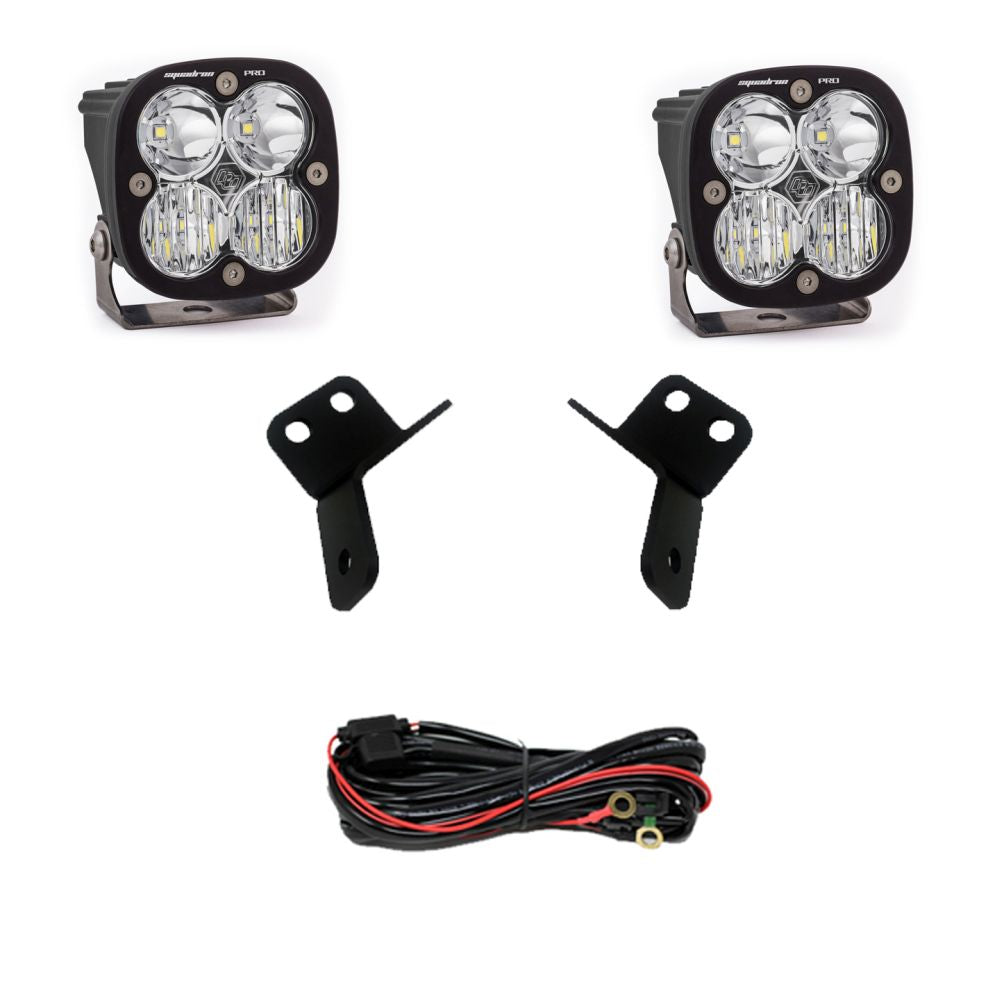 Baja Designs A-Pillar Light Kit Pair Squadron Pro Series Driving/Combo Pattern Clear Lens 447152