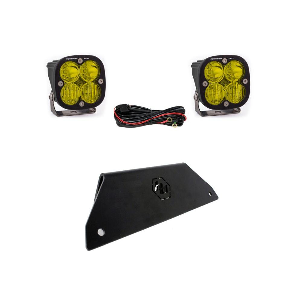 Baja Designs Lower Bumper LED Light Kit Squadron Pro Series Driving/Combo Pattern Baja Amber Lens For Polaris RZR Pro XP 2020-2022 447172