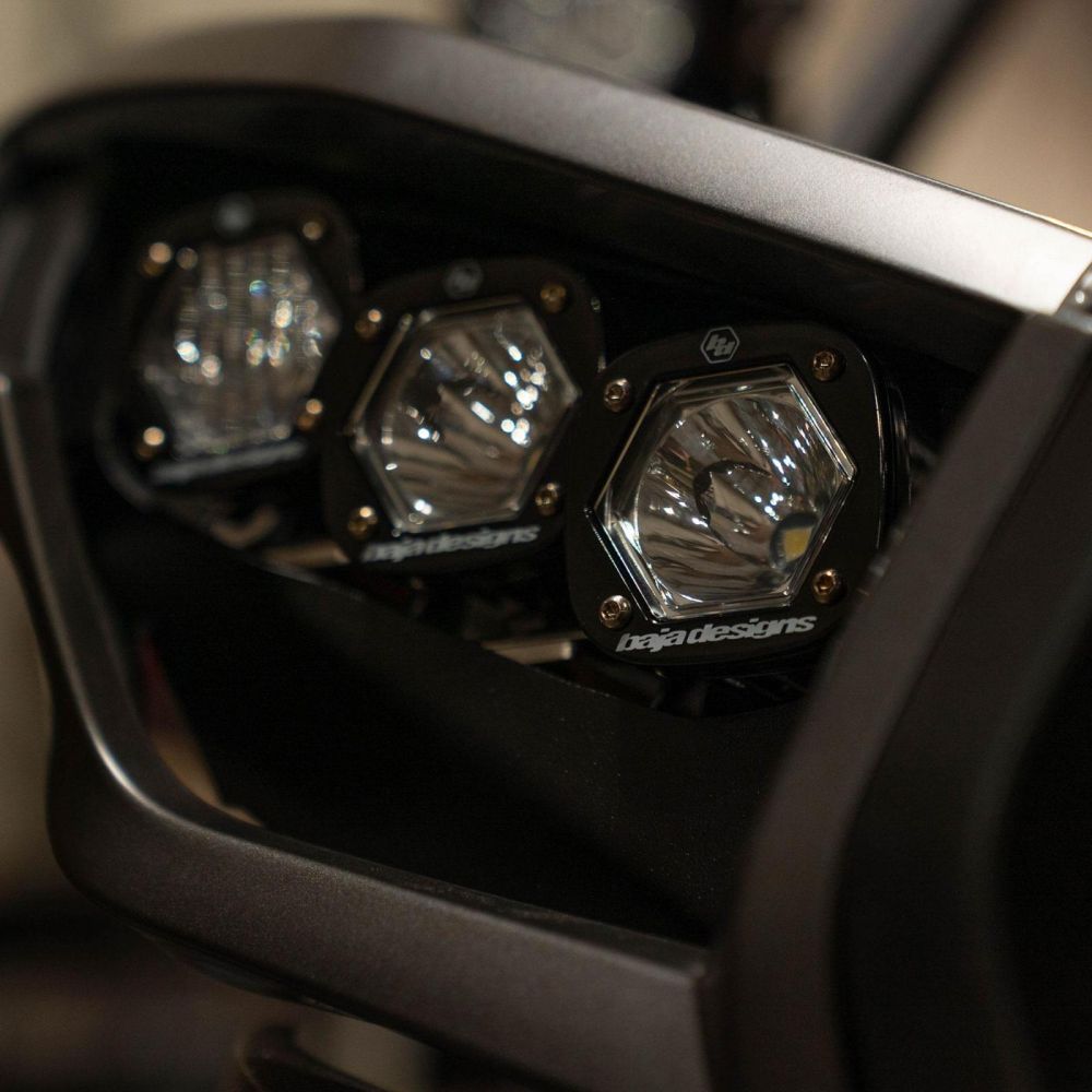 Baja Designs Headlight Kit Squadron Pro / Racer Series Spot Pattern Clear Lens For Kawasaki Teryx KRX 1000 KRF1000 2020-2024 447195