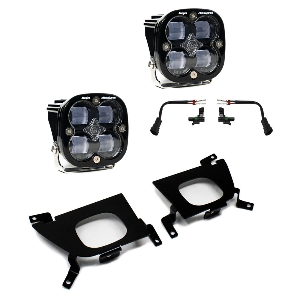 Baja Designs Fog Pocket Light Kit Squadron Series SAE Pattern Clear Lens 447528