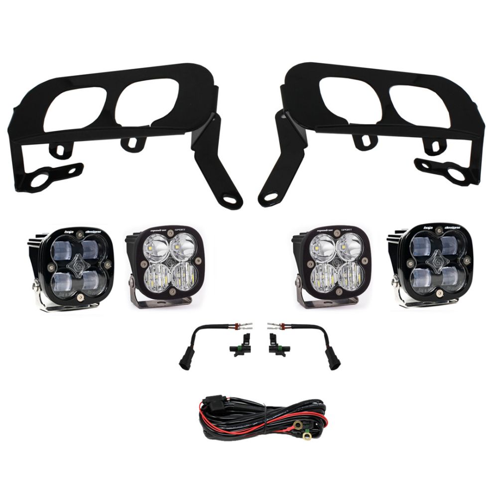 Baja Designs Fog Pocket Light Kit Dual Squadron SAE / Sport Series Driving/Combo Pattern Clear Lens 447530