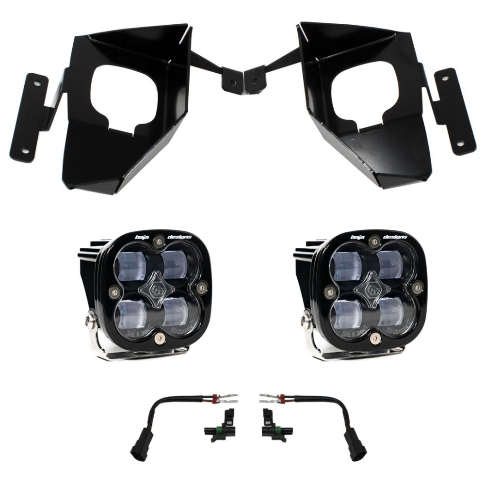 Baja Designs Fog Pocket Light Kit Squadron Series SAE Pattern Clear Lens 447534