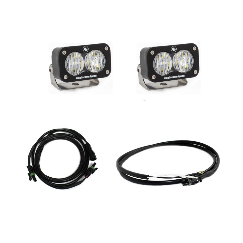 Baja Designs Reverse Light Kit Pair Dual S2 Sport Series Wide Cornering Pattern Clear Lens 447540