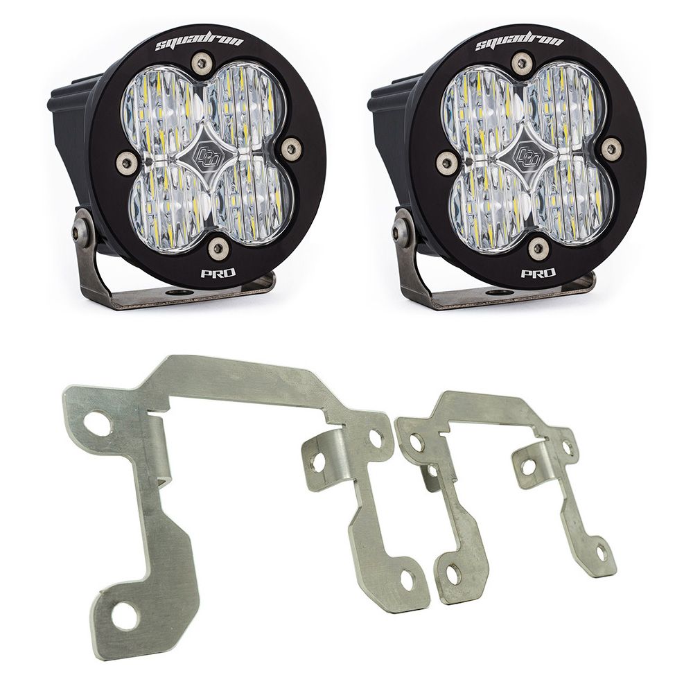 Baja Designs Fog Pocket Light Kit Squadron-R Pro Series Wide Cornering Pattern Clear Lens 447608